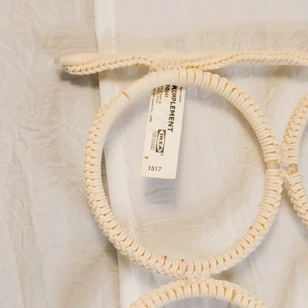 Ikea Hanger 28-rings Komplement 20143 Macrame Multi- Use Scarf Belt Space Saver